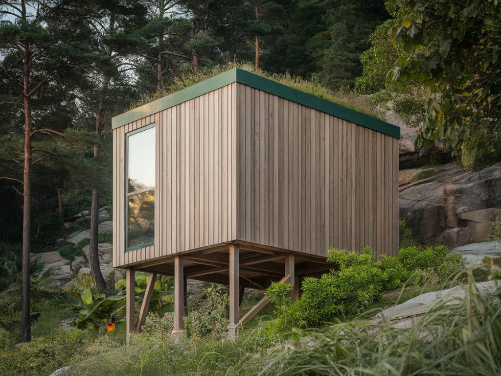 Construire une maison cubique en bois sur pilotis : une alliance entre design et protection environnementale