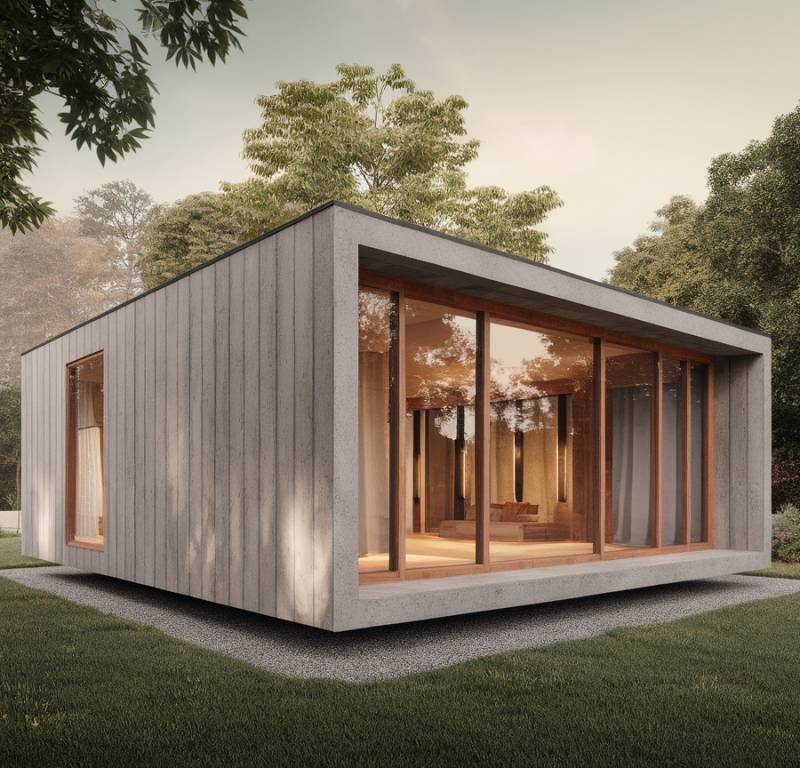Construire une maison cubique en béton et bois : allier modernité et durabilité