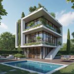 Jardin contemporain pour maison cubique : idées d’aménagement extérieur modernes et minimalistes