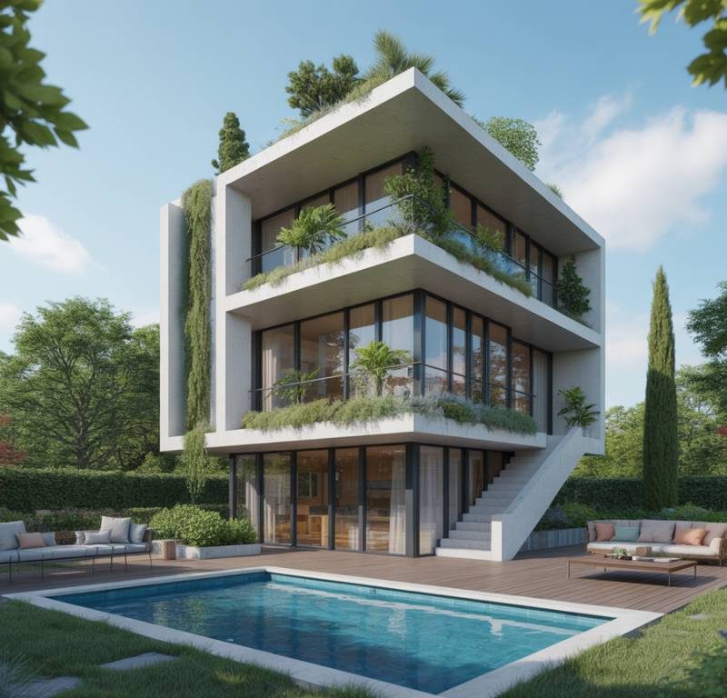 Intégrer un jardin vertical sur une maison cubique : alliance de nature et d’architecture moderne