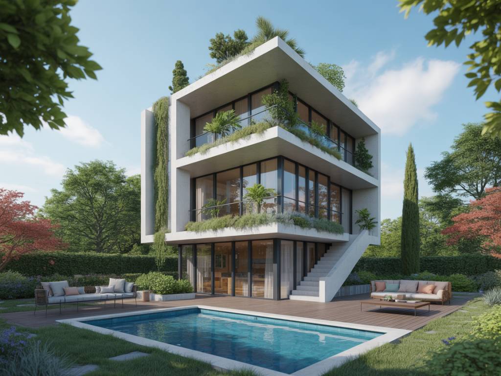 Intégrer un jardin vertical sur une maison cubique : alliance de nature et d’architecture moderne