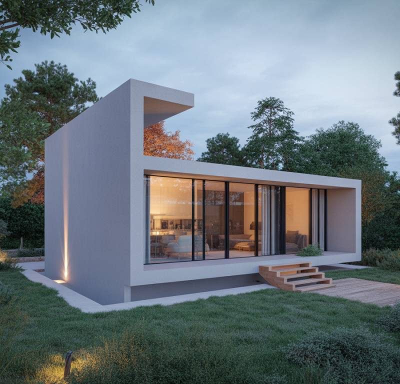 5 idées d’éclairages extérieurs design pour sublimer une maison cubique
