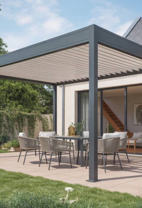 Pergola bioclimatique adossée 4x le guide complet pour aménager une terrasse moderne et fonctionnelle