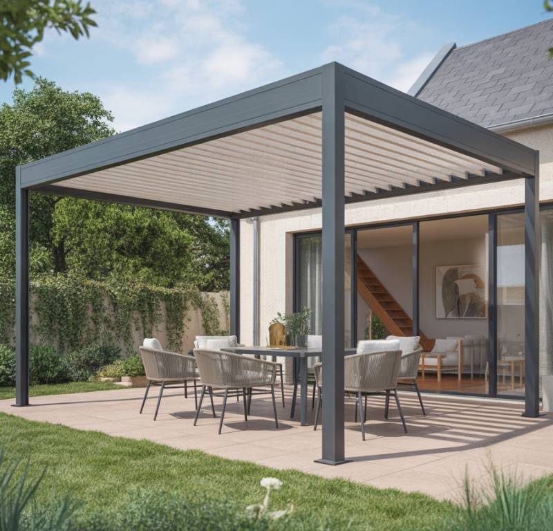 Pergola bioclimatique adossée 4x le guide complet pour aménager une terrasse moderne et fonctionnelle