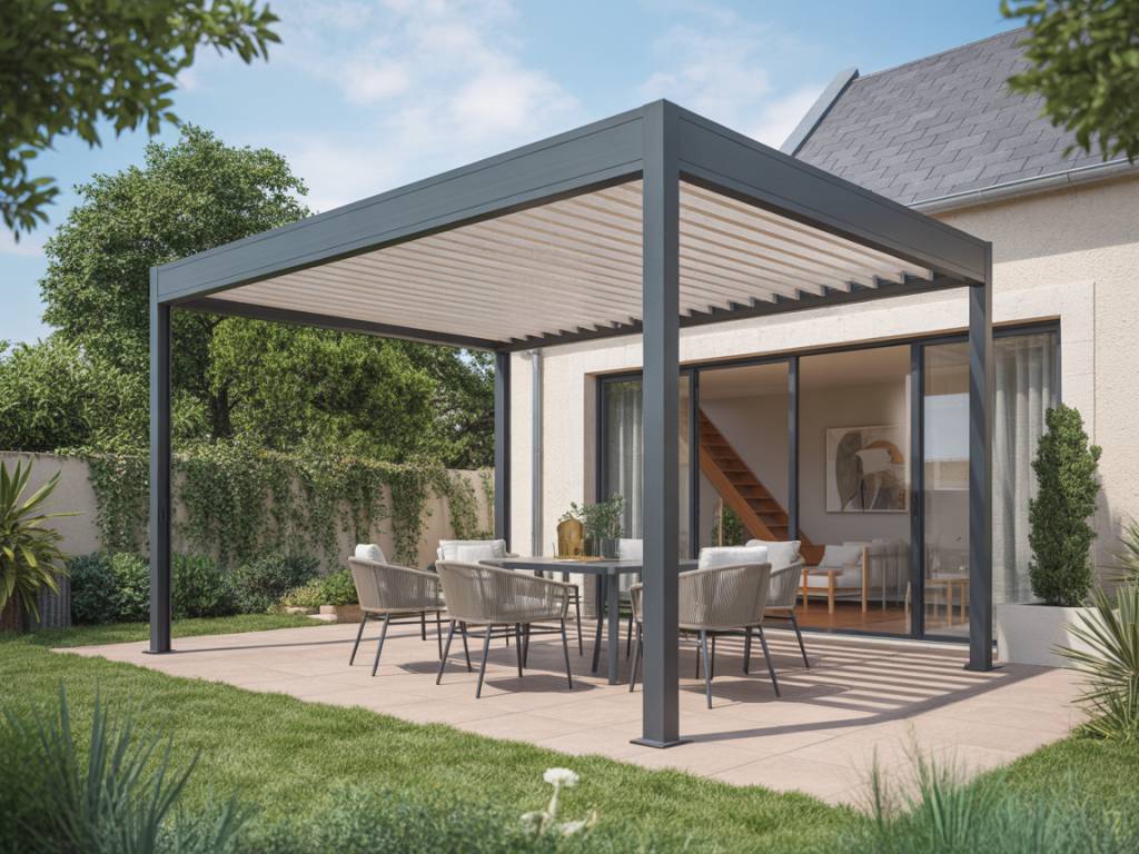 Pergola bioclimatique adossée 4x le guide complet pour aménager une terrasse moderne et fonctionnelle